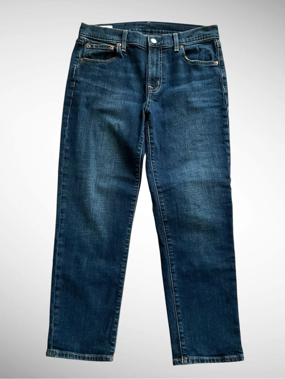 GAP Girlfriend Midrise Ankle Jeans Medium Wash, Size 4/27 - Picture 11 of 12